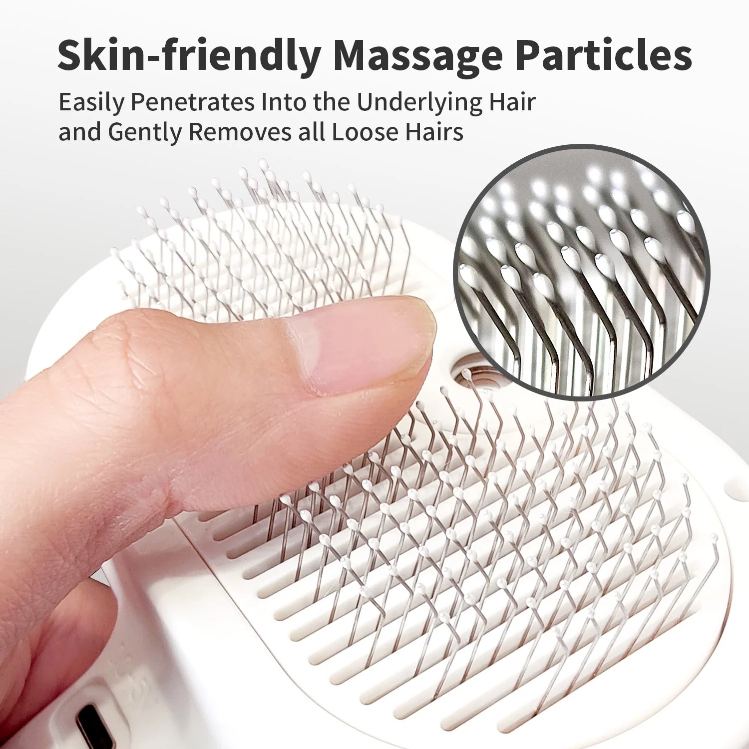 Spray Cat Brush for Shedding, Rechargeable Auto Misting Spray Cat Brush Self Cleaning Dog Grooming Brush for Pets Long or Short Hairs Comb, Static Flying Hair Remove, Tangled or Loose Hair Shed